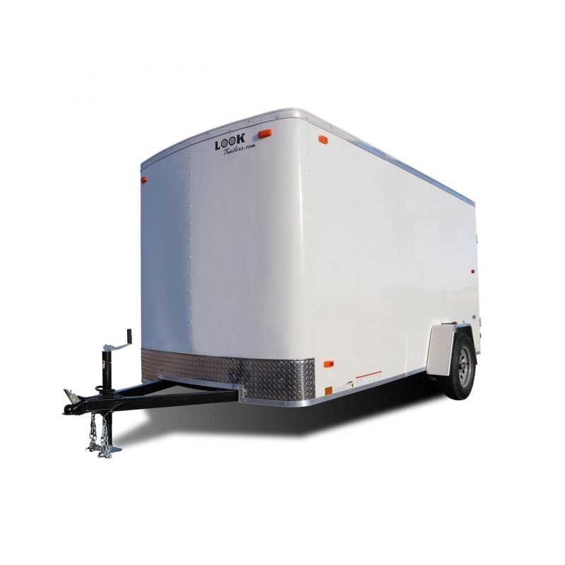 ST Auto Hauler - Race Trailer - Cargo Trailer - White- LOOK Trailers