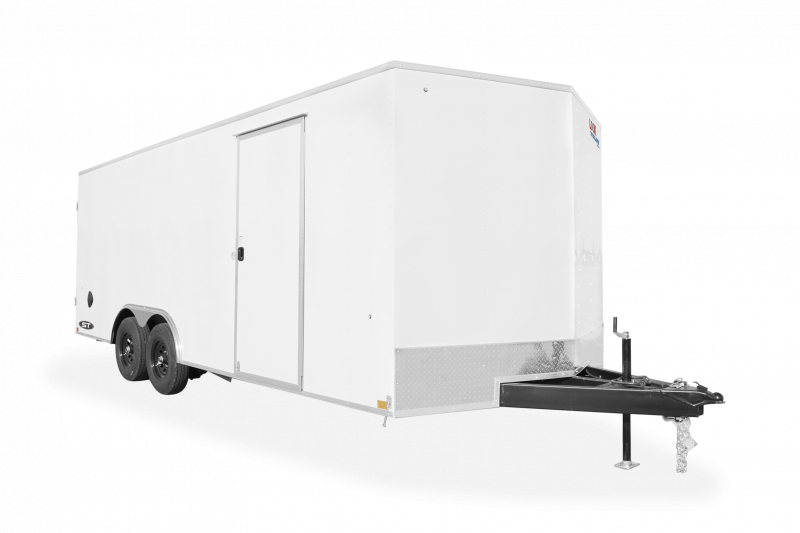LOOK Trailers | Trailer Models | ST DLX Car Hauler Trailer | Good Model Option right Front Angle and a clear background | Image 1