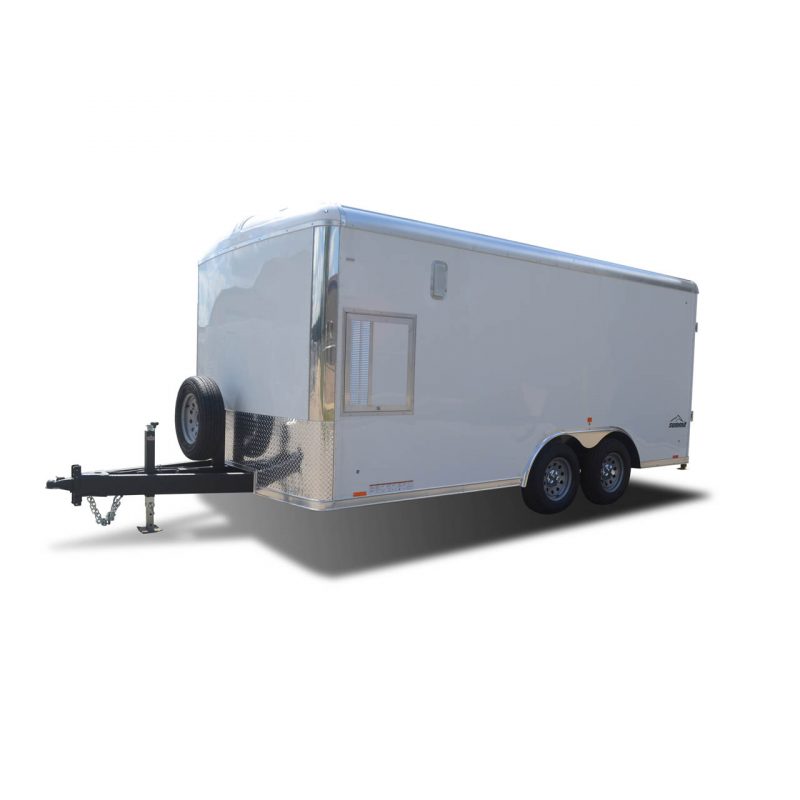 Ignite - Mobile Office - White - Options - Spare Tire - Work Trailer - LOOK Trailers