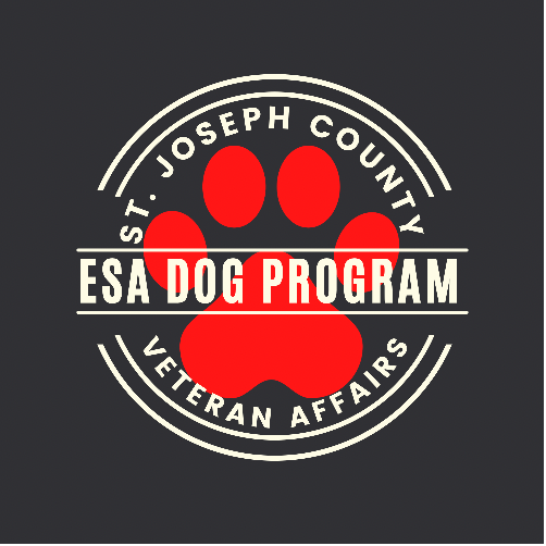Look Trailers | Blog Post | Veteran Support Dog - PACE | St. Joseph County Veteran Affairs ESA Dog Program Logo