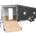 2024 LOOK Avalanche Snowmobile Trailer with Front Door Open