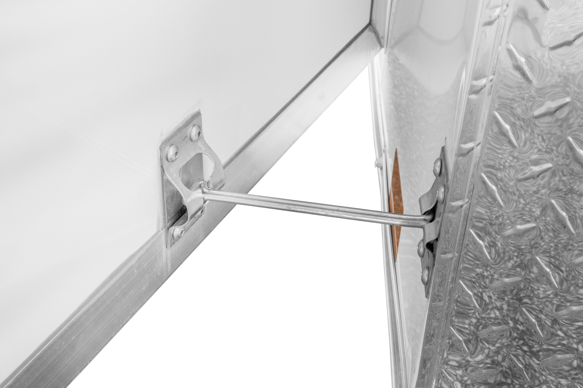 Element V Nose Tandem Axle Cargo Trailer, Door Hold Back Lever