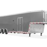 LOOK Premier Race Enclosed Gooseneck Car Trailer Front