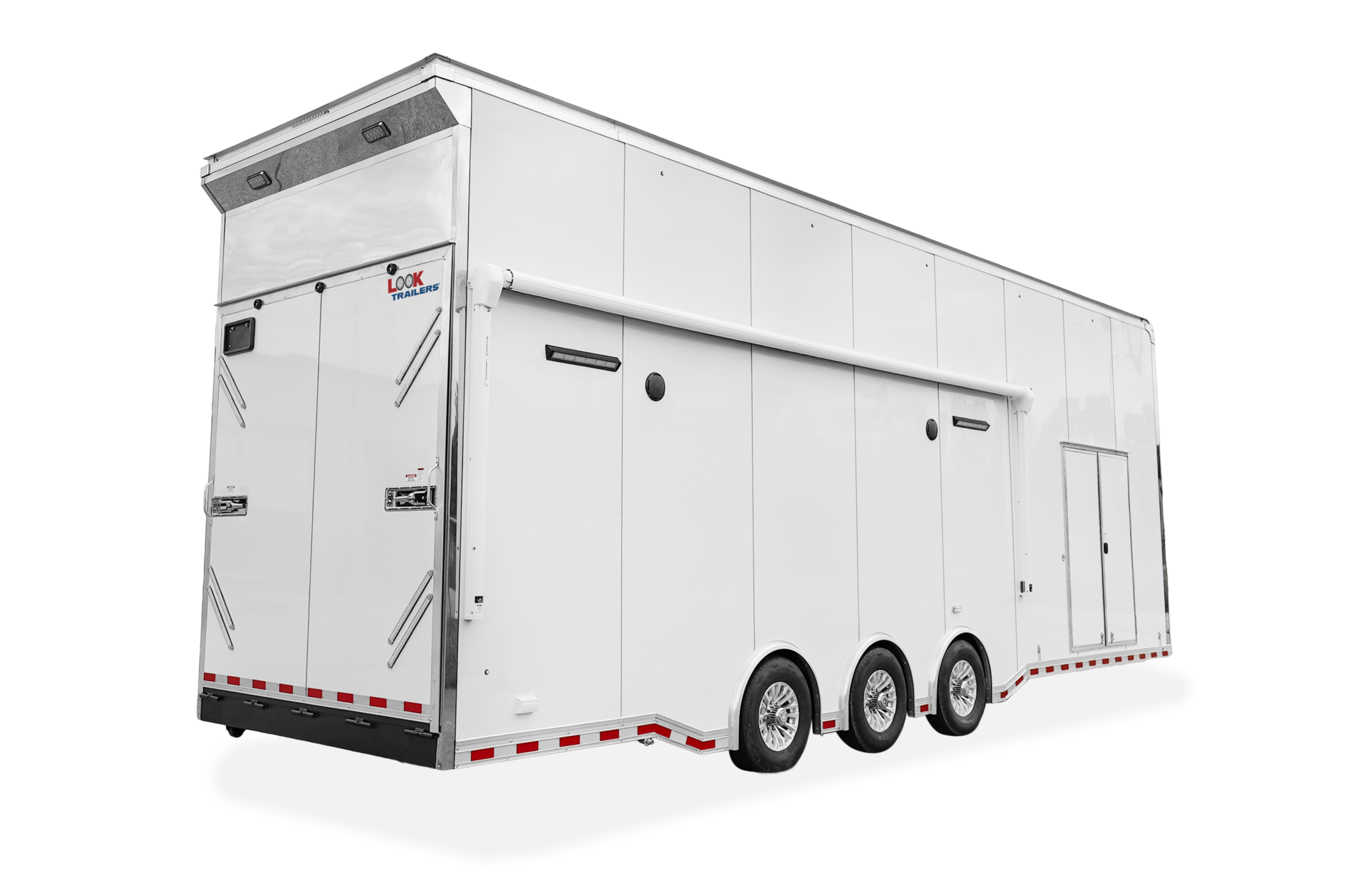 LOOK Premier Race Enclosed Stacker Car Trailer Rear