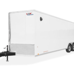 LOOK Vision Aero Wedge Aluminum Enclosed Car Trailer Front