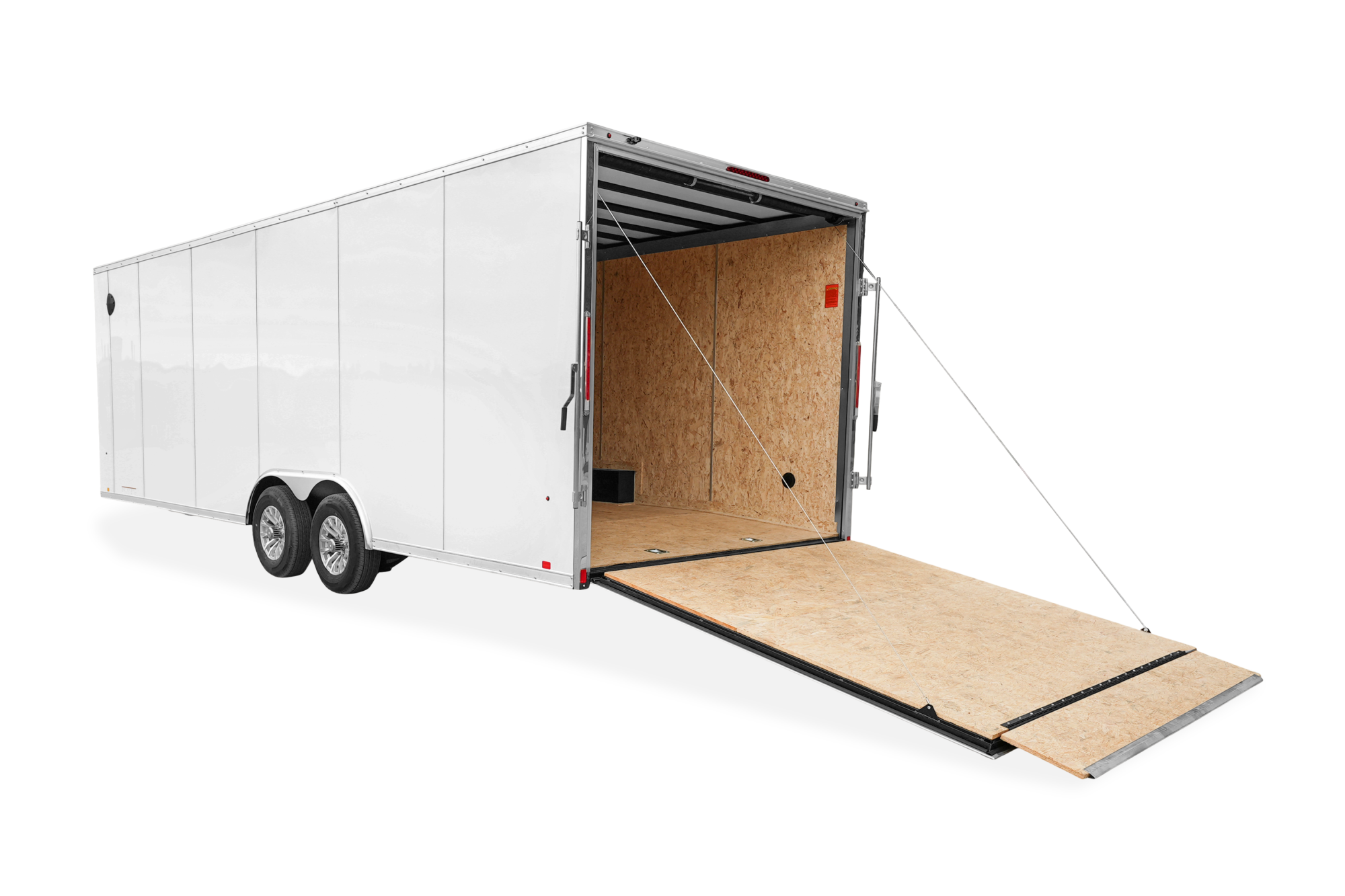 LOOK Vision Aero Wedge Aluminum Enclosed Car Trailer Rear Open