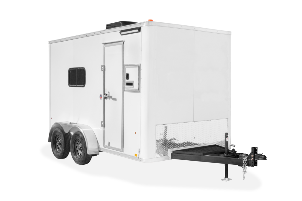 LOOK Trailers Fiber Splicing Trailer Enclosed Contractor Trailer Front