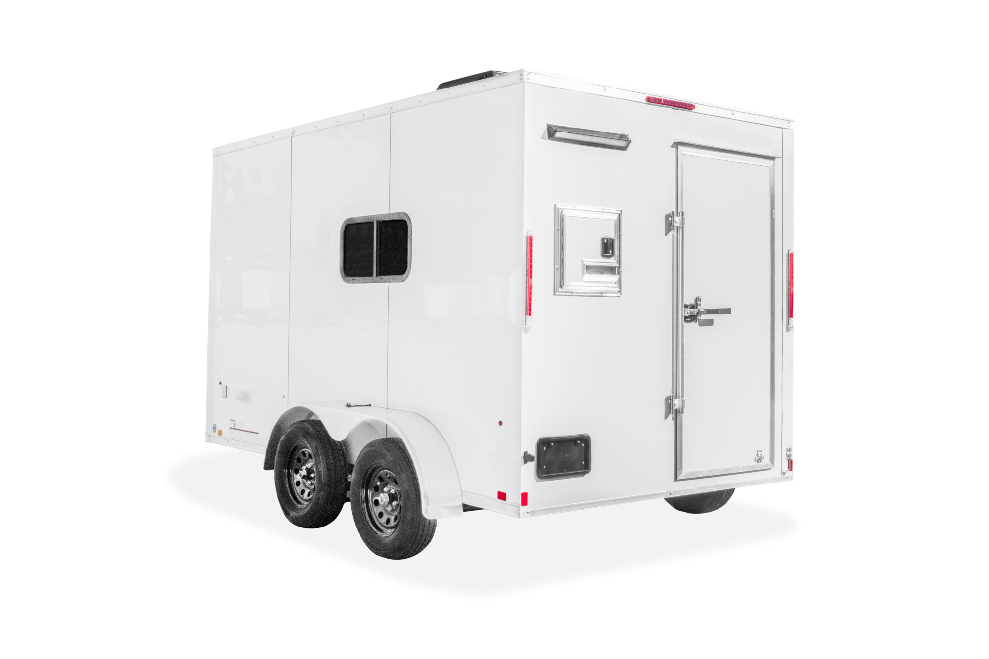 LOOK Trailers Fiber Splicing Trailer Enclosed Contractor Trailer Rear